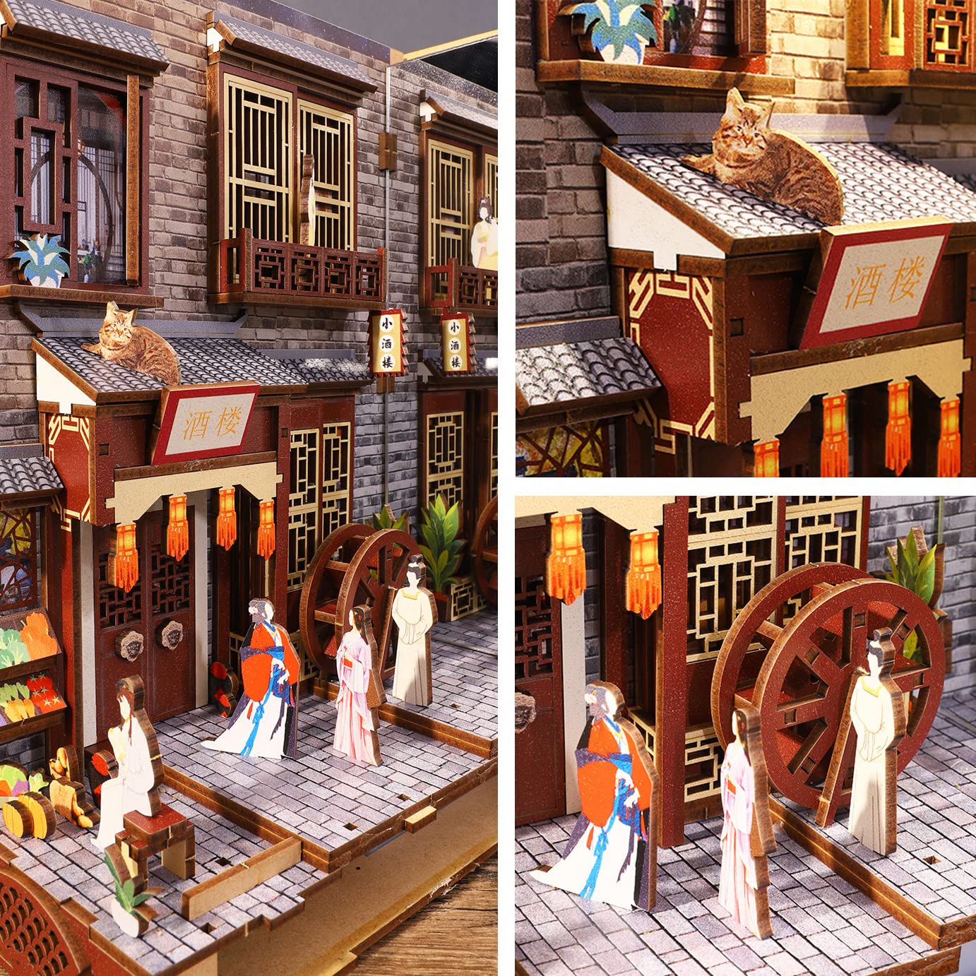Amazon | Spilay 1/24 DIY 木製ミニチュア ドールハウス 手作りキット